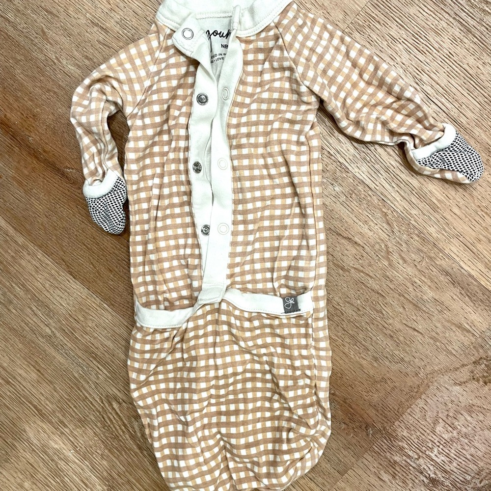 Goumi Gingham Pajama Gown
